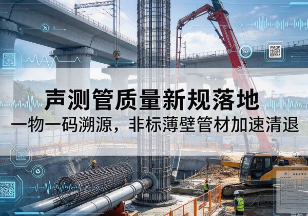 香洲声测管质量新规落地，一物一码溯源，非标薄壁管材加速清退